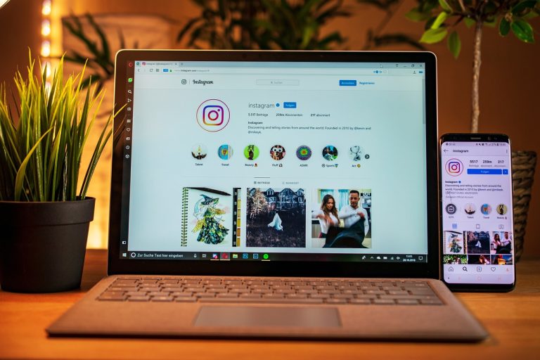 Laptop, mobile, instagram — "Effective Techniques to Increase Instagram Followers Quickly"