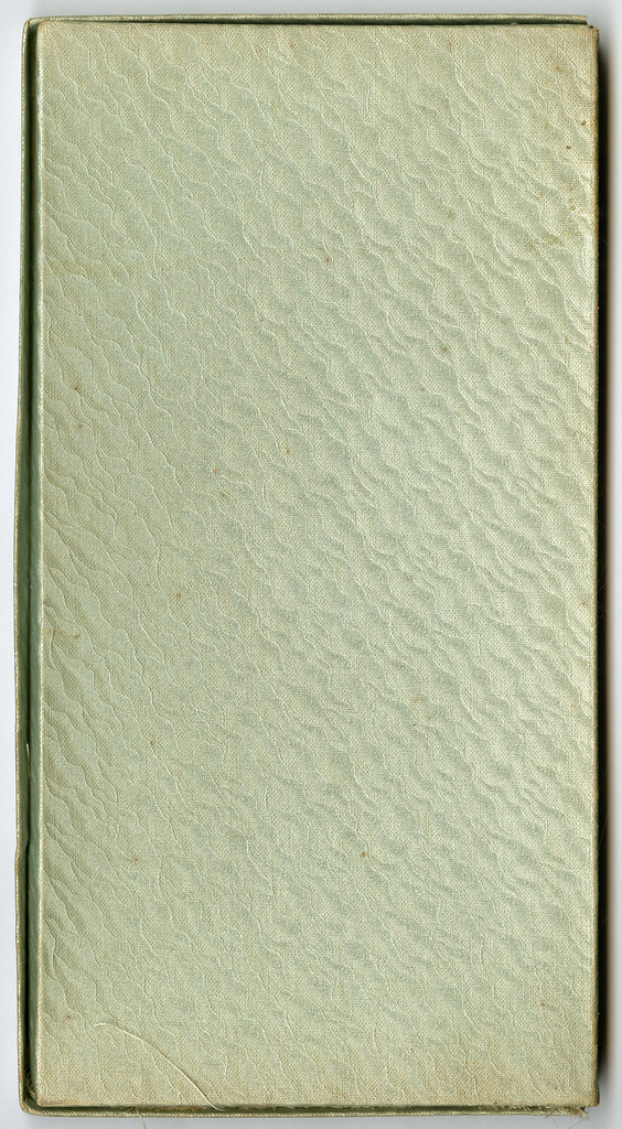 closed book with a textured green cover